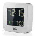 thumbnail image 1 of Braun BC08W: Sleek White Digital Travel Alarm Clock with Snooze, Negative LCD Display, and Quick Set, 1 of 3