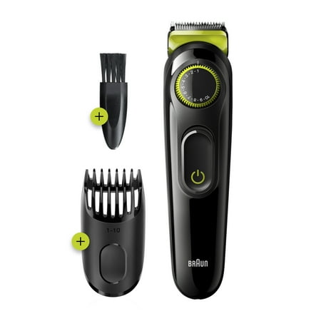 Braun BT3221 Men's Beard Trimmer and Hair Clipper, Volt Green