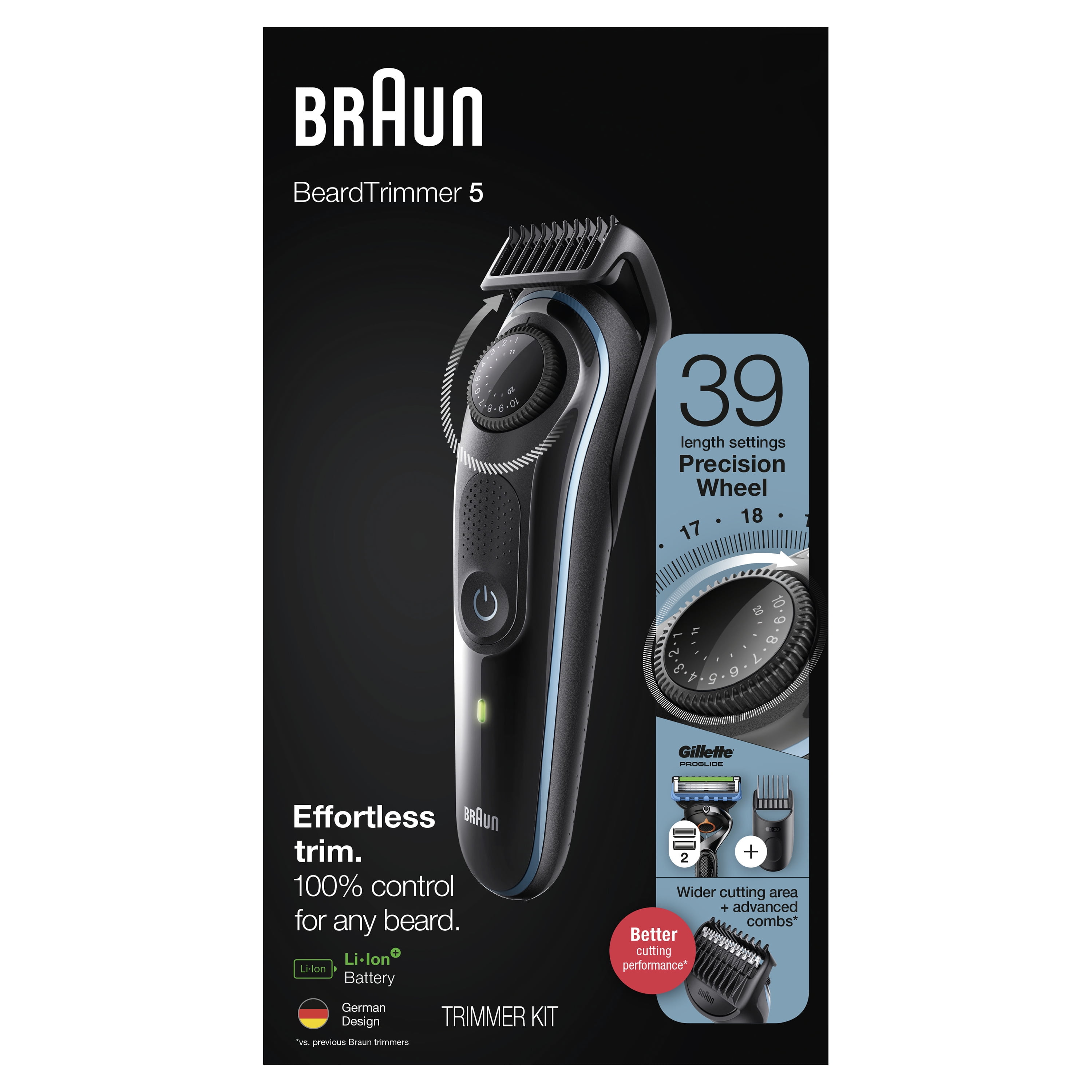 Braun BT5240 Mens Rechargeable Beard Trimmer and Hair Clipper