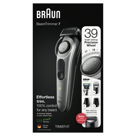 Braun - Beard Trimmer BT7220 - Black/Grey