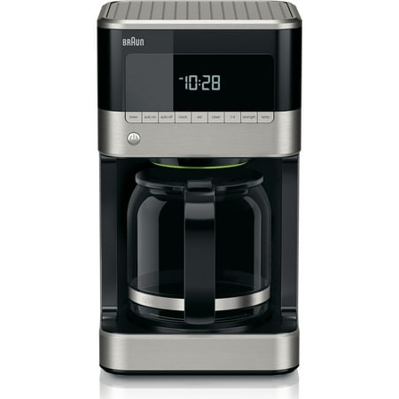 Braun - BrewSense 12-Cup Coffee Maker - Black/stainless steel
