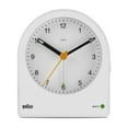 thumbnail image 1 of Braun Classic Analogue Alarm Clock with Snooze and Continuous Backlight, Quiet Quartz Movement, Crescendo Beep Alarm in Grey, model BC22G., 1 of 5
