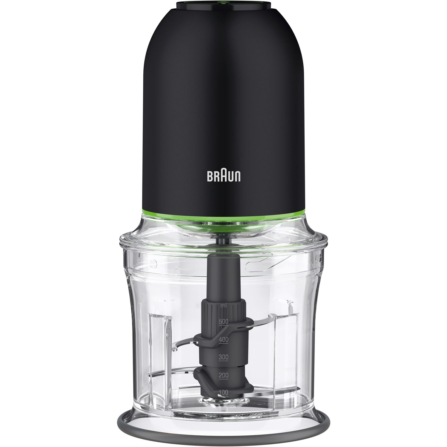Compact Black and Clear Variable Speed Mini Food Processor