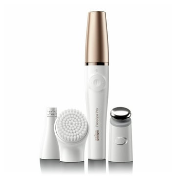 Braun FaceSpa Pro 911 Facial Epilator White/ Bronze with 3 Extras