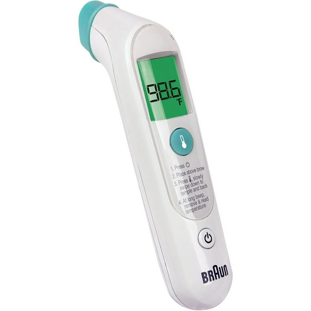 Braun Forehead Thermometer FHT1000US, White