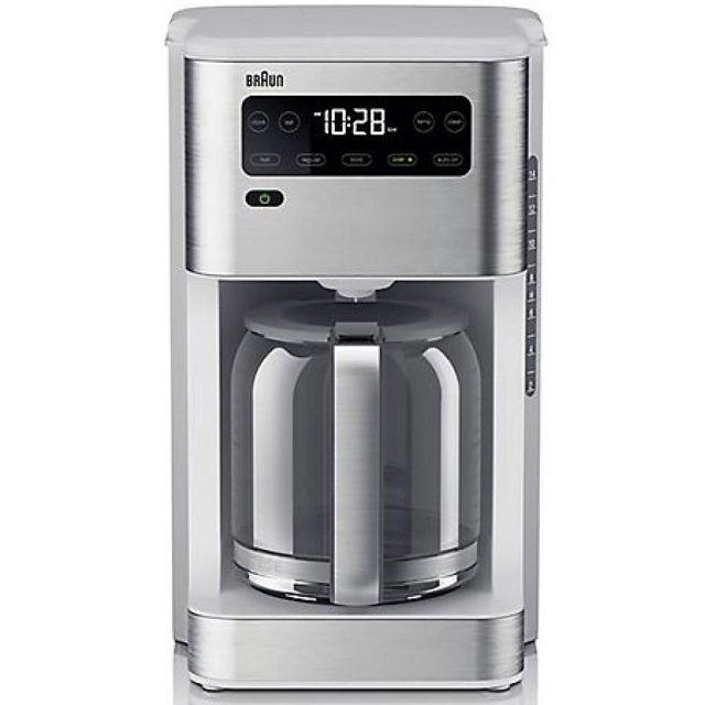 Braun KF5650WH Pureflavor 14 Cup Coffee Maker, Fast Brew System, White