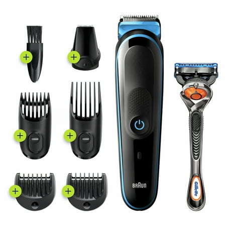 Braun - 7-in-1 Dry Hair Trimmer - Black/Blue