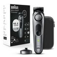thumbnail interactive-video image 1 of Braun Series 7 All-In-One Beard Trimmer 7420 with Precision Wheel and ProBlade for Men, 1 of 10