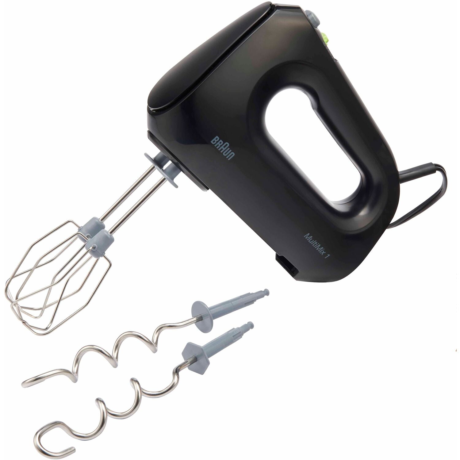 Braun Multi Mix 1 Hand Mixer with Beaters, Dough Hooks and Accessory Bag 