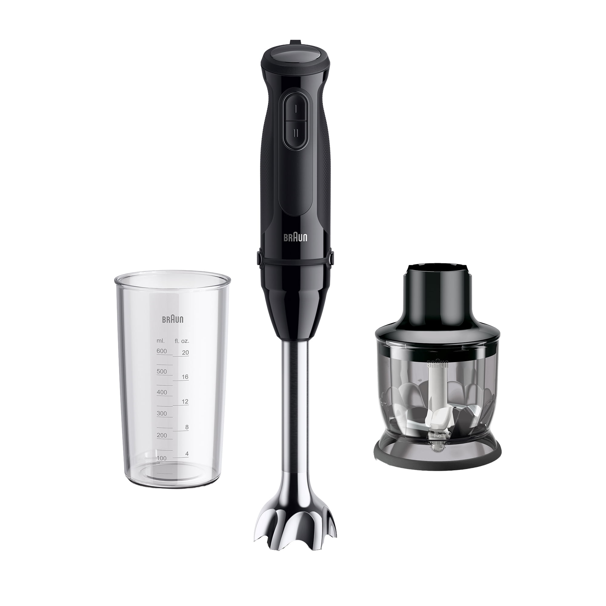 Braun MultiQuick 5 Smart-Speed Hand Blender with 500 Watts of Power with Chopper and Whisk