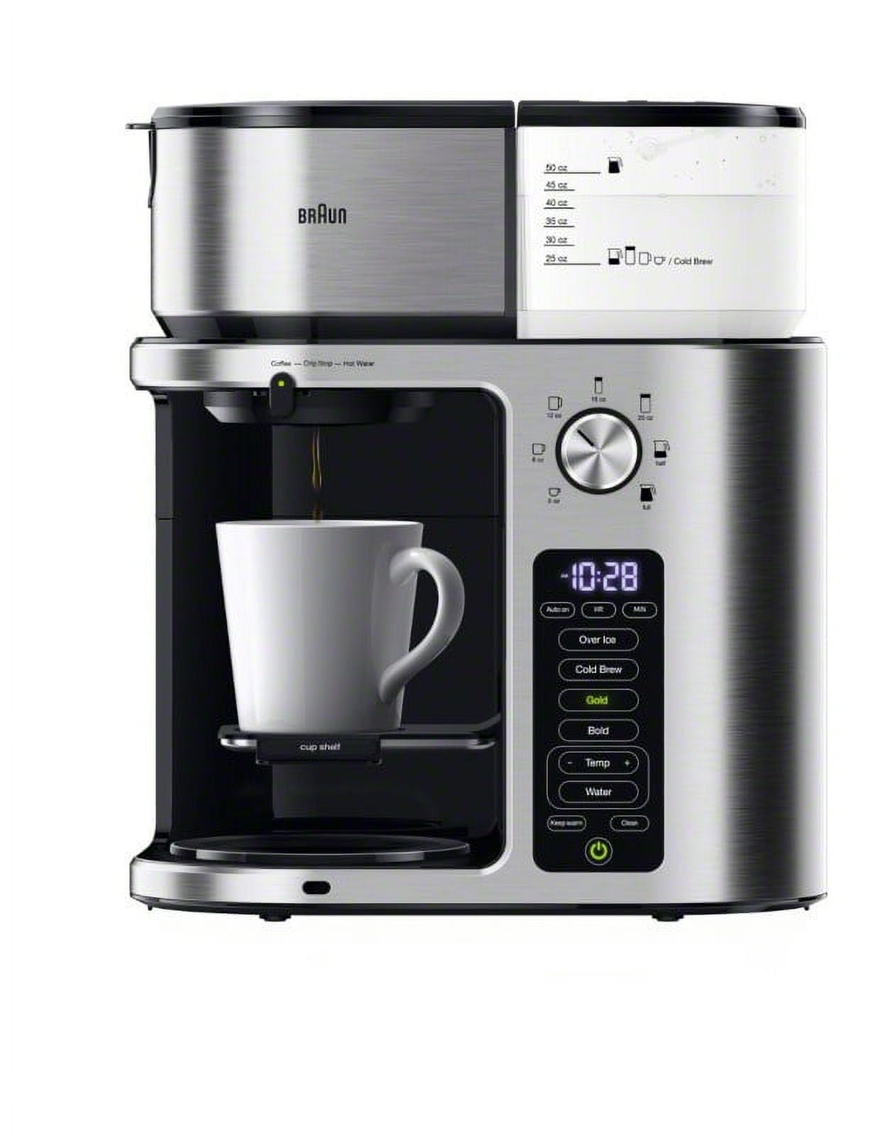 今だけ！20%オフ特別価格！ BRAUN MultiServe コーヒーメーカー Free Shipping! Braun MultiServe Plus 10- Cup Pod Free Drip Coffee