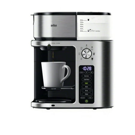 Nespresso - MultiServe Plus 10- Cup Pod Free Drip Coffee Maker, 7 Brew Sizes / Hot & Cold Brew & Hot Water for Tea, steel - Stainless