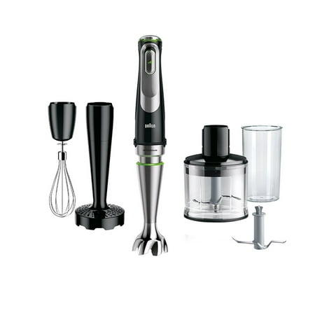 Braun - MultiQuick Hand Blender with ActivePowerDrive Technology and 700W motor that results in up to 40% faster performance. - Stainless Steel/Black