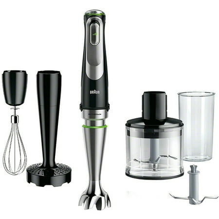 Braun - MultiQuick Hand Blender with ActivePowerDrive Technology and 700W motor that results in up to 40% faster performance. - Stainless Steel/Black