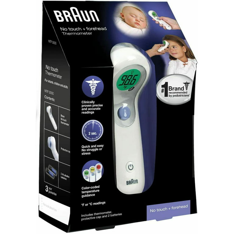 Thermomètre frontal infrarouge sans contact Braun NTF3000