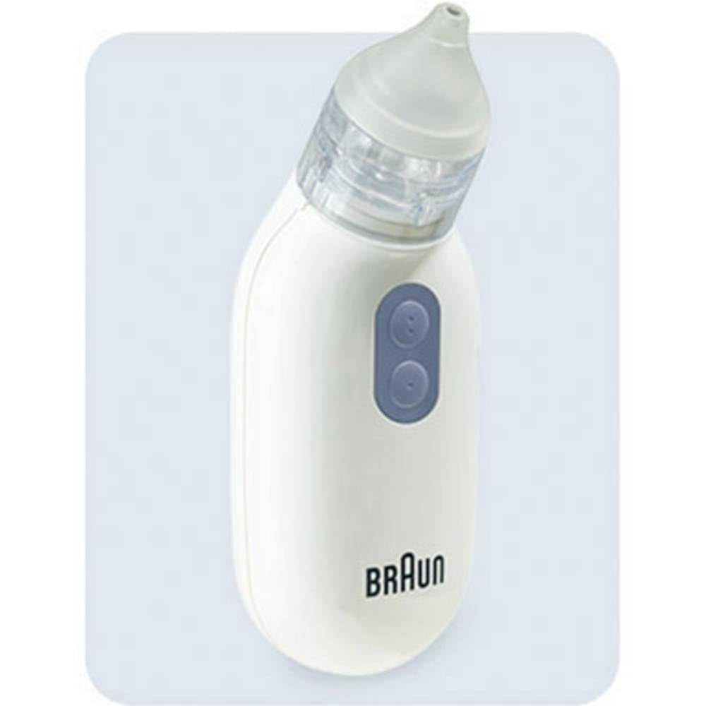 Braun Nasal Aspirator BNA100 Baby Nose Cleaner with 2 Suction Modes, Dishwasher Safe Tips