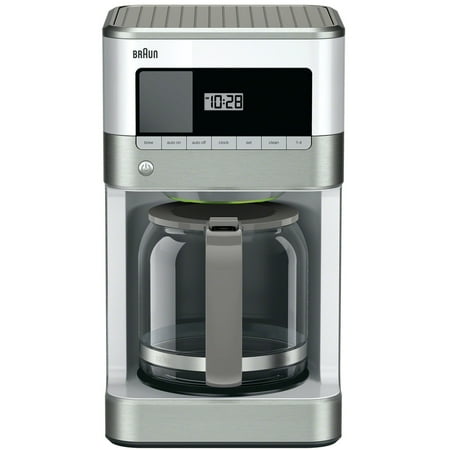 Braun - BrewSense 12-Cup Coffee Maker - Stainless Steel/White