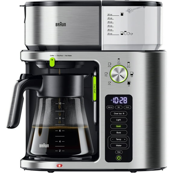 Braun New Stainless Steel 10 Cup Drip Coffee Maker, KF9170SI