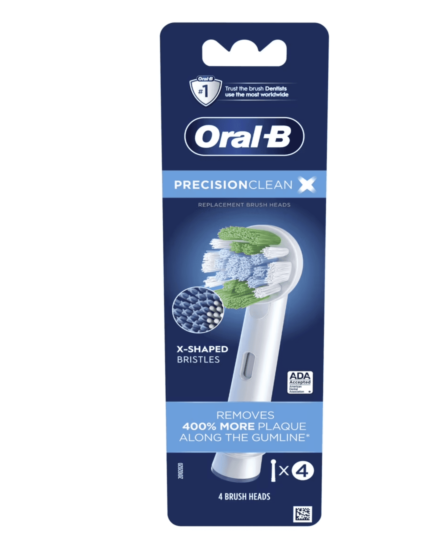 Oral-B Precision Clean Electric Toothbrush Replacement Heads, 4 Oral-B Precision Clean Electric Toothbrush Replacement Heads, 4