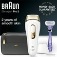 thumbnail image 1 of Braun PL5147 Silk Expert Pro5 IPL Hair Removal Device for Women & Men, White-Gold, 1 of 14