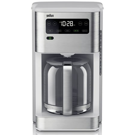 Braun - PureFlavor and FastBrew Coffee Maker - Stainless Steel/White