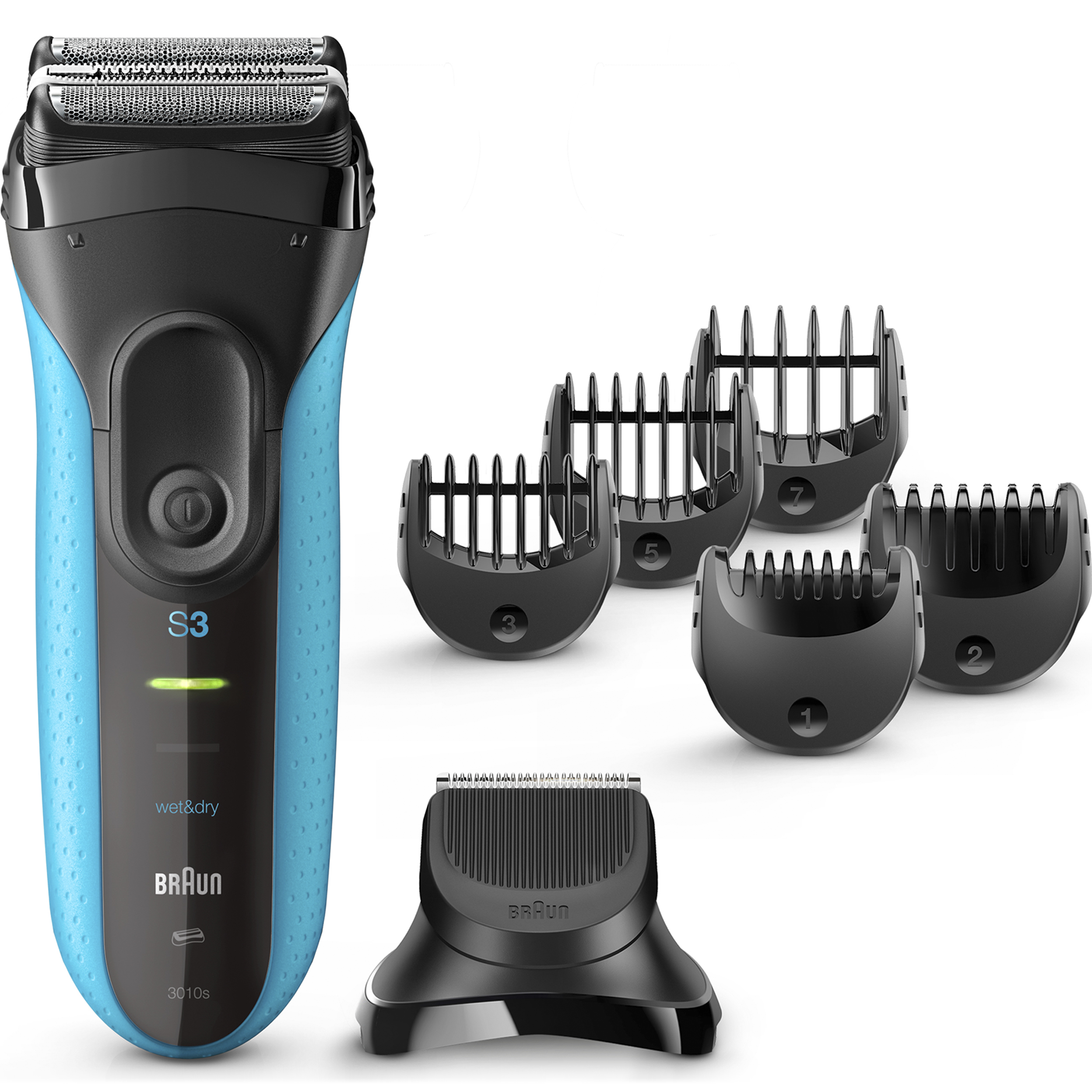 Braun Series 3 3010BT Mens Wet Dry Electric Shaver with Beard Trimmer - image 1 of 6