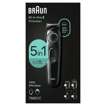 Braun Series 3 3450 5-in-1 Men's Electric Grooming Kit with Beard Hair Trimmer, Black