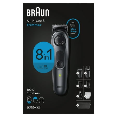 Braun - Series 5 5470 All-In-One Style Kit, 8-in-1 Grooming Kit with Beard Trimmer & More - Black