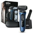 thumbnail image 1 of Braun Series 6 6072cc Men's Electric Shaver with Precision Trimmer, Blue, 1 of 12