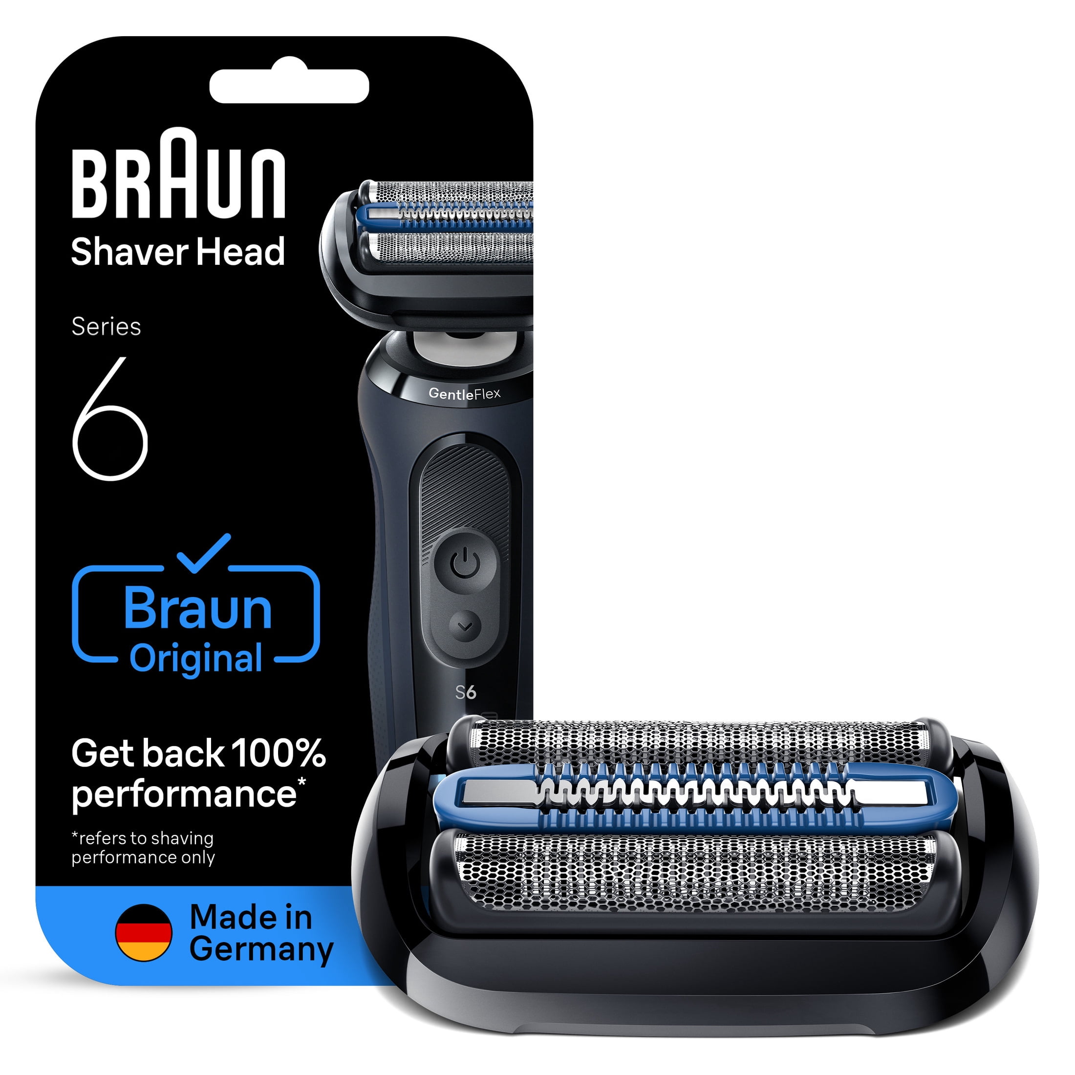 Braun Series 6 Electric Shaver Original Replacement Head, easy to change in one click, 64B
