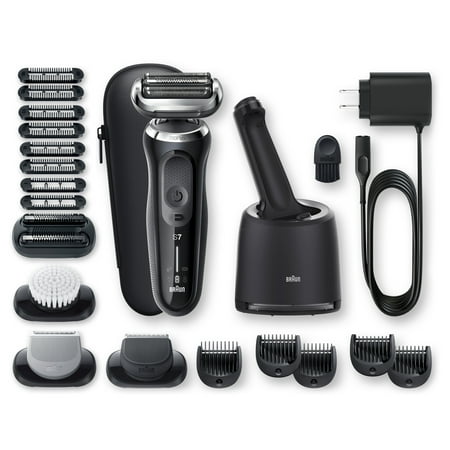 Braun Series 7 7091cc Flex Electric Shaver with AutoSense, 360° Adaptation, Black