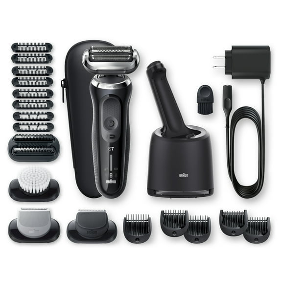 Braun Series 7 7091cc Flex Electric Shaver with AutoSense, 360 Adaptation, Black