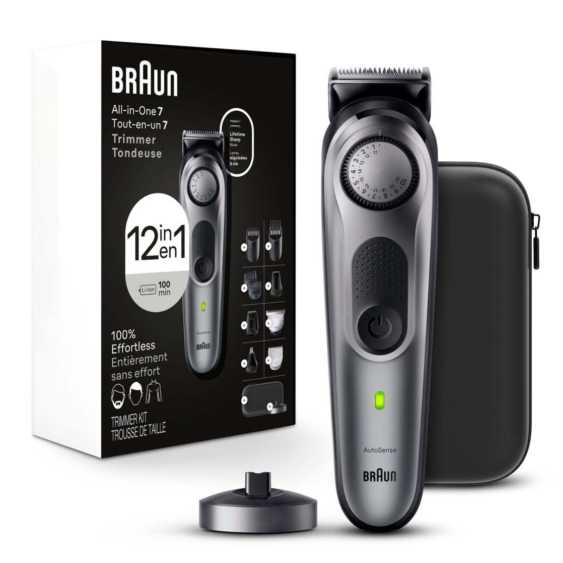 Braun Series 7 7440, 12-in-1 Electric Body Groomer & Precision