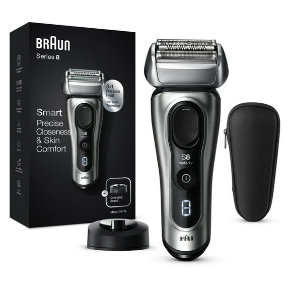 Braun Series 8 8417s Rechargeable Wet Dry Men's Electric Shaver with Beard Trimmer