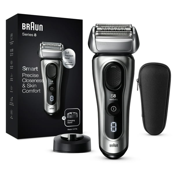 Braun Series 8 8417s Electric Razor: Men's Rechargeable Wet Dry