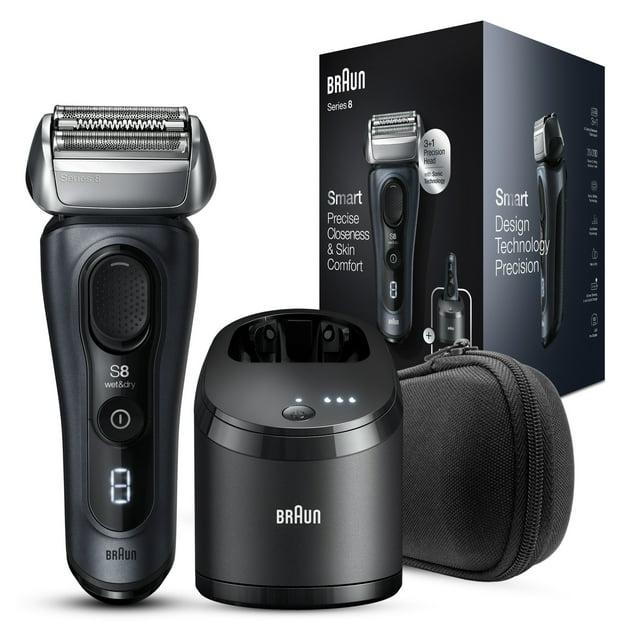 Braun Series 8 8453cc Electric Shaver for Men, 3+1 Head with Precision Trimmer