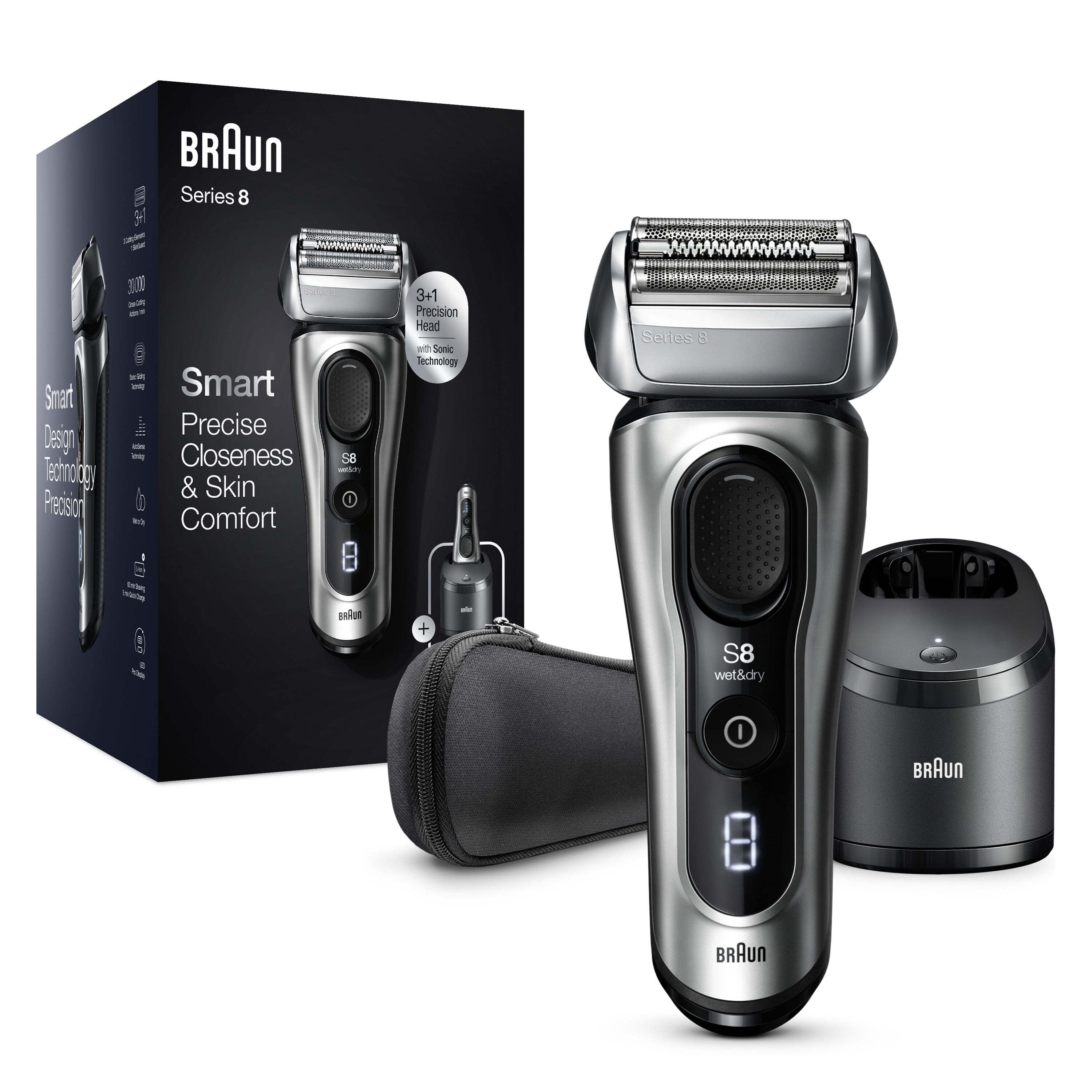 Braun Series 8 8457CC Electric Shaver, Wet & Dry, Beard Braun Series 8 8457CC Electric Shaver, Wet & Dry, Beard