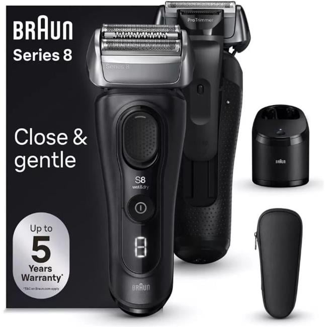 Braun  BR51190 Braun Series 8 8560cc Electric Razor for Men, 4+1 Shaving Elements & Precision