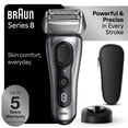 thumbnail image 1 of Braun Series 8 Electric Razor for Men, Electric Shaver, Charging Stand, 8517s, 1 of 8