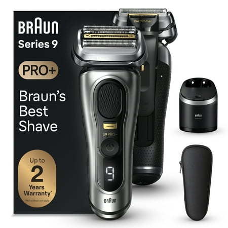 Braun - Series 9 PRO+ Electric Shaver with 6 in 1 SmartCare Center - Silver