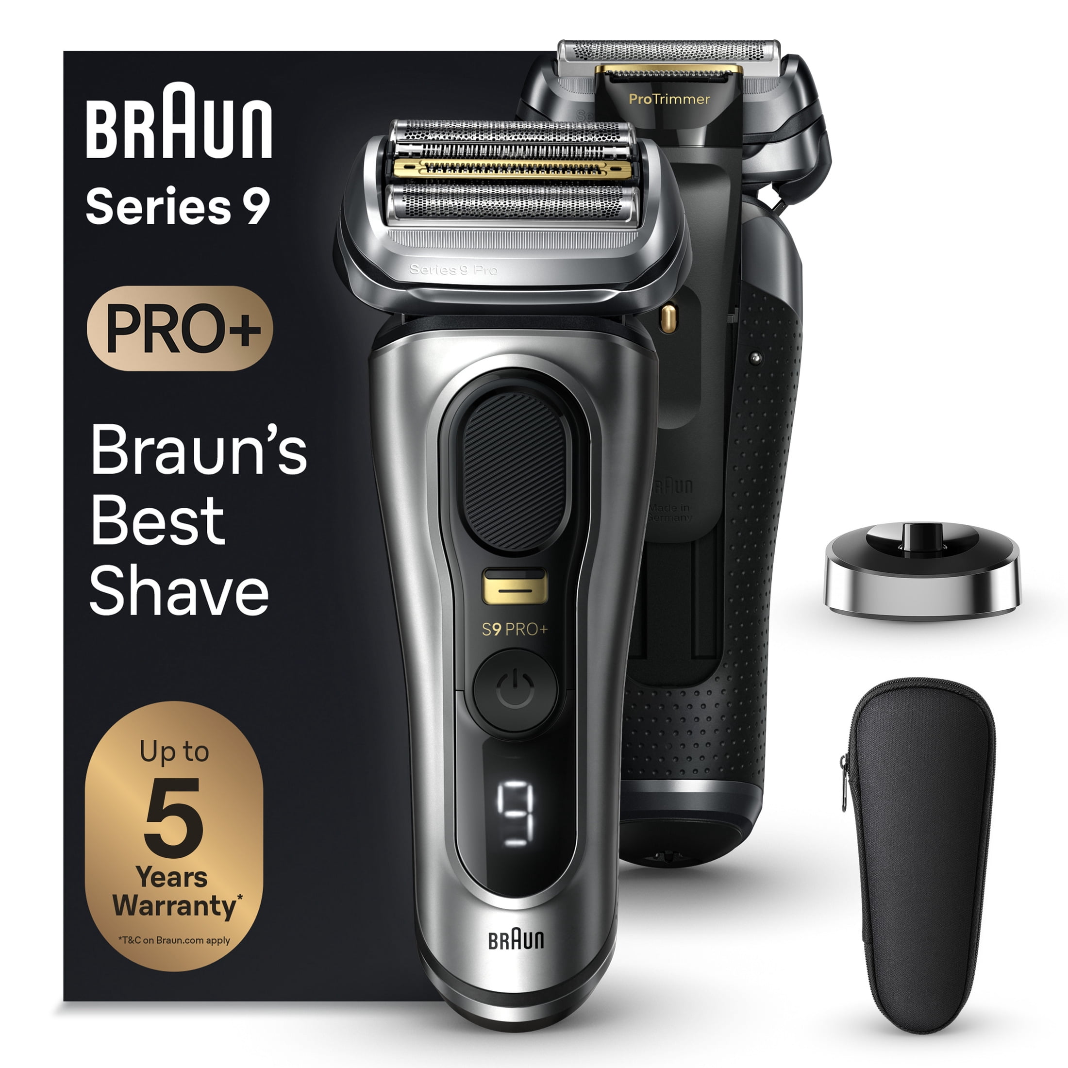 Braun Series 9 PRO+ 9517s Wet & Dry Electric Shaver Galvano Silver