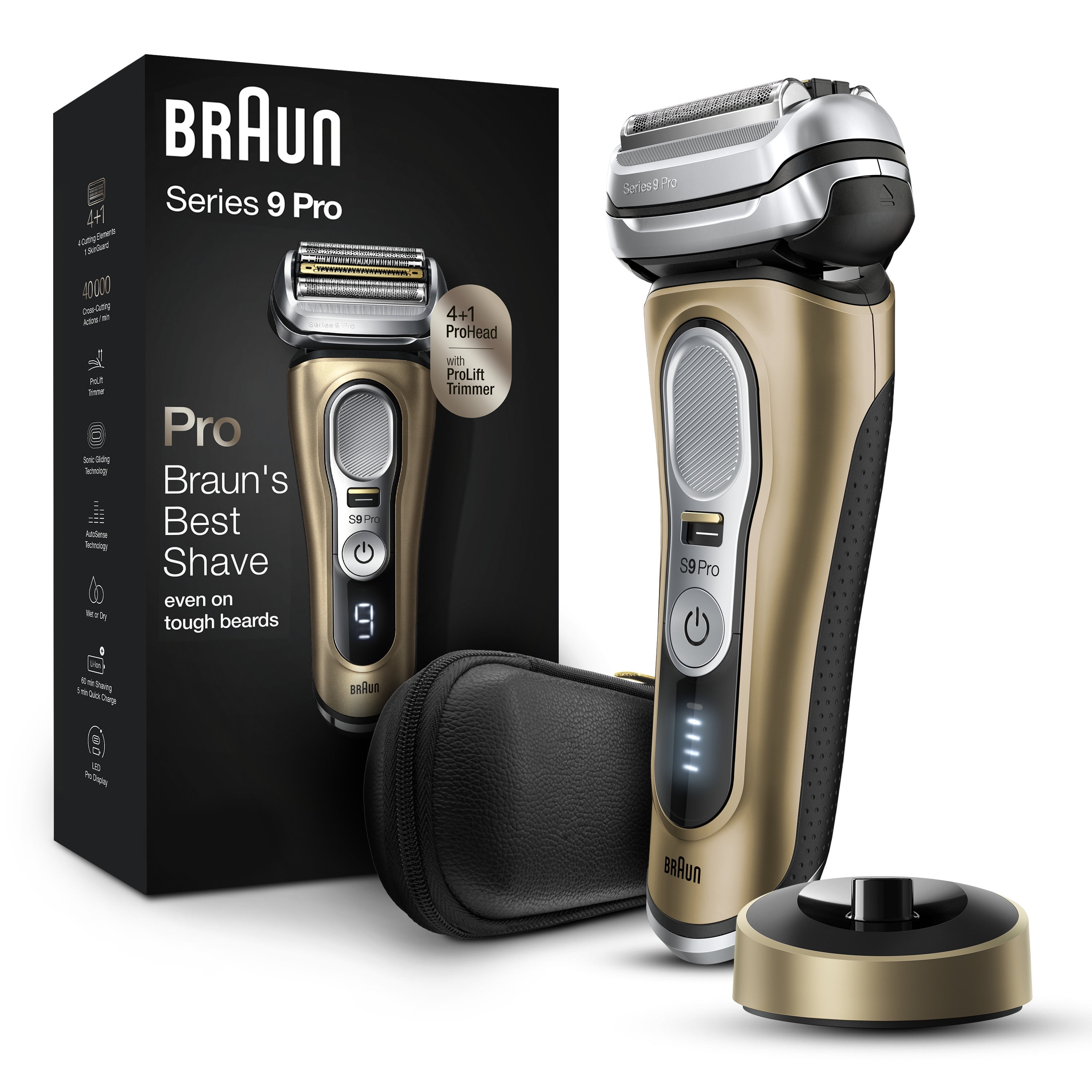 Braun Series 9 Pro 9419s Electric Shaver for Men, 4+1 Head Braun Series 9 Pro 9419s Electric Shaver for Men, 4+1 Head
