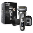 thumbnail interactive-video image 1 of Braun Series 9 Pro Electric Razor for Men with Clean Station, Rechargeable Wet Dry Shaver, 9465cc, Noble Metal, 1 of 14