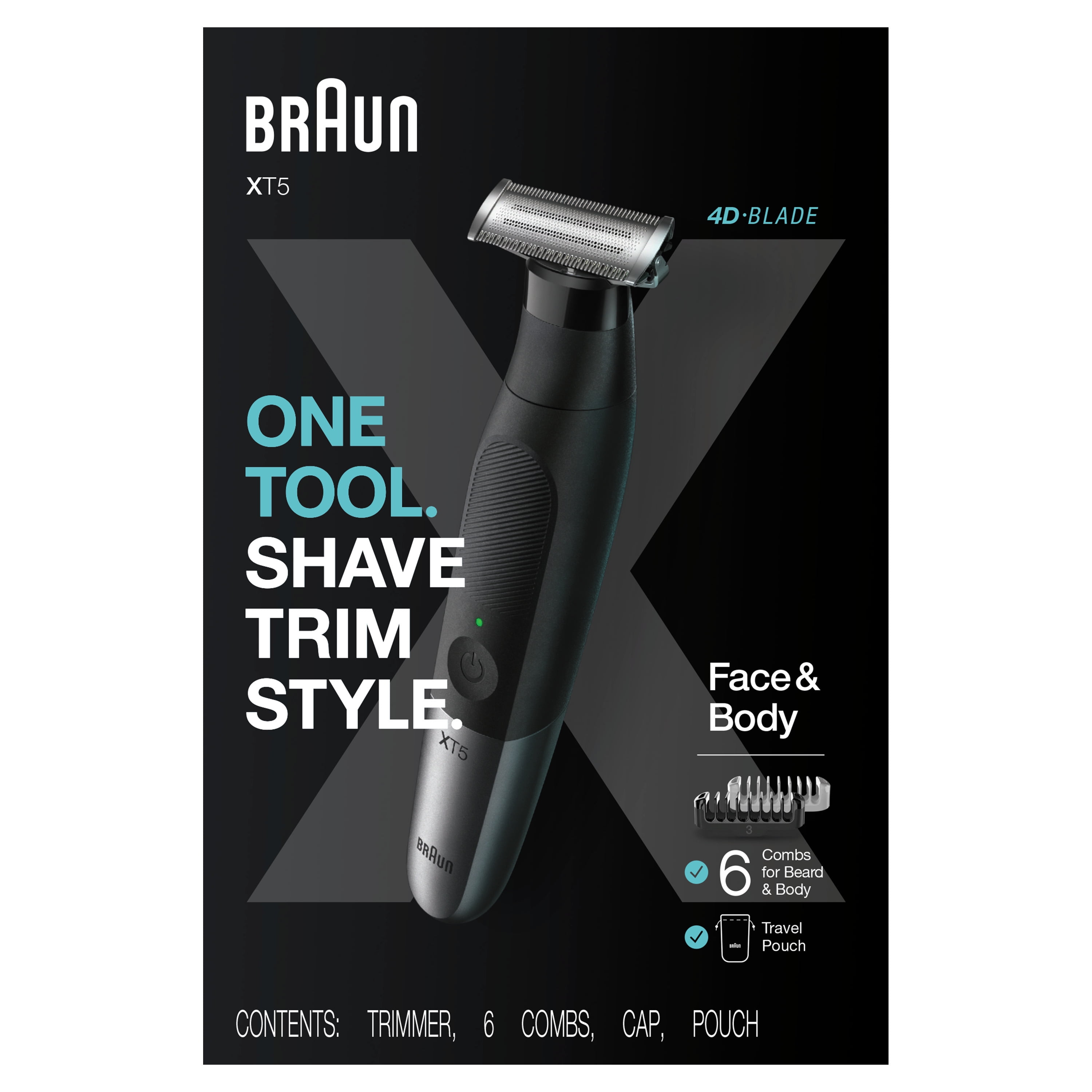 and Braun Men\'s Beard Electric XT5 Trimmer Razor Series All-in-One