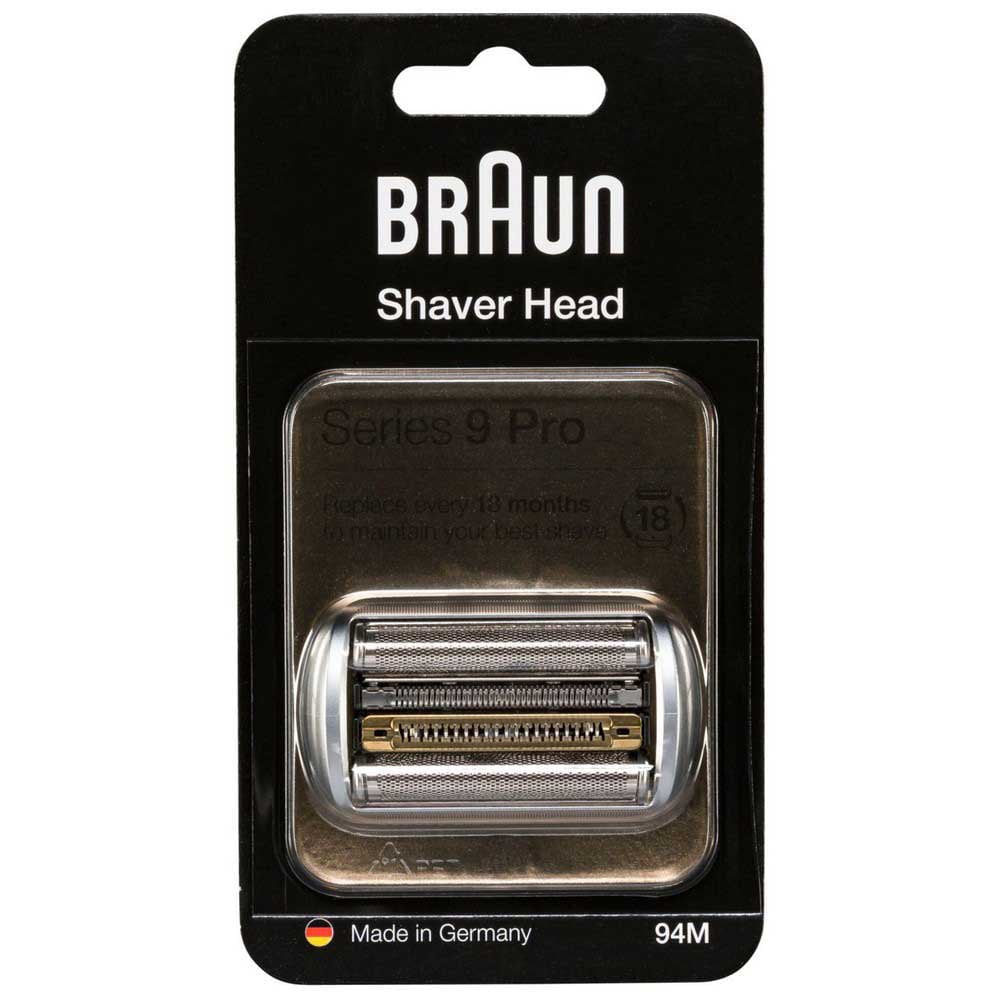 Braun Shaver Head Replacement Part 94M Silver, Compatible with Series 9