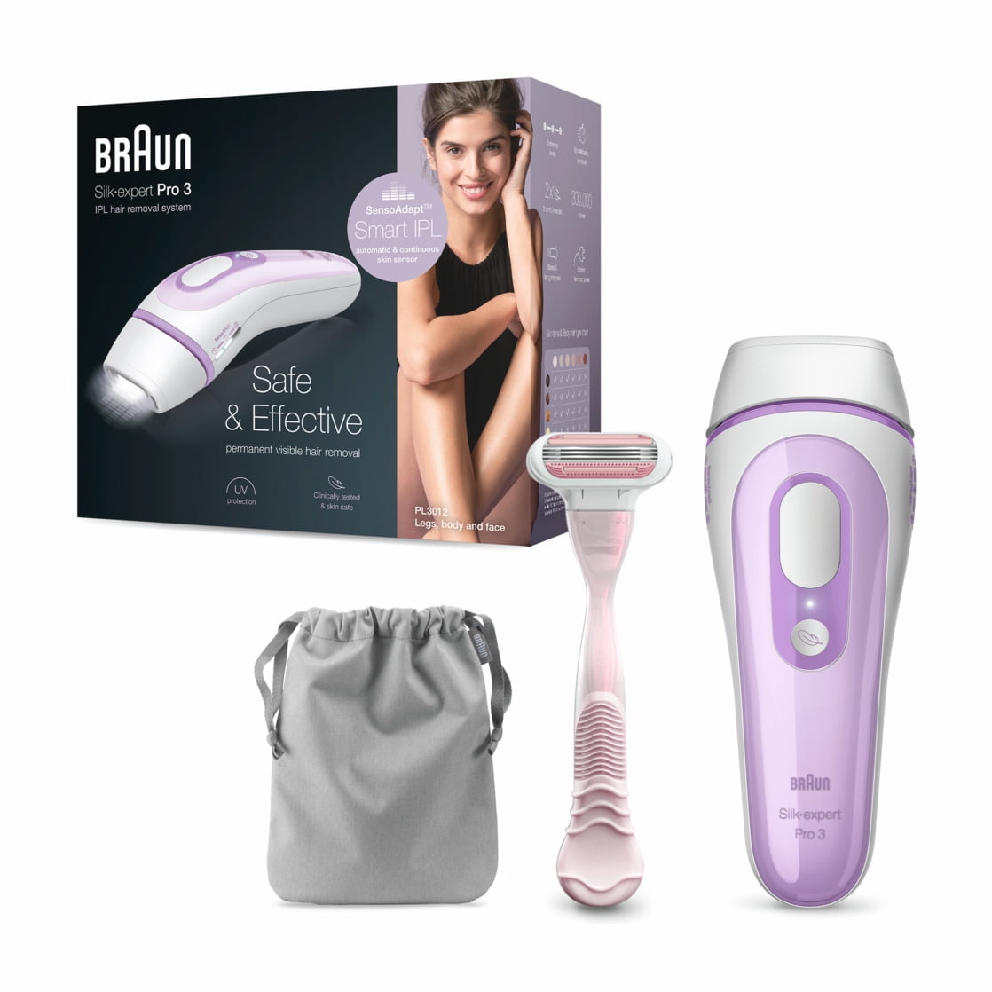 Braun Silk Expert Pro 3 PL3012 IPL Women's Hair Remover with