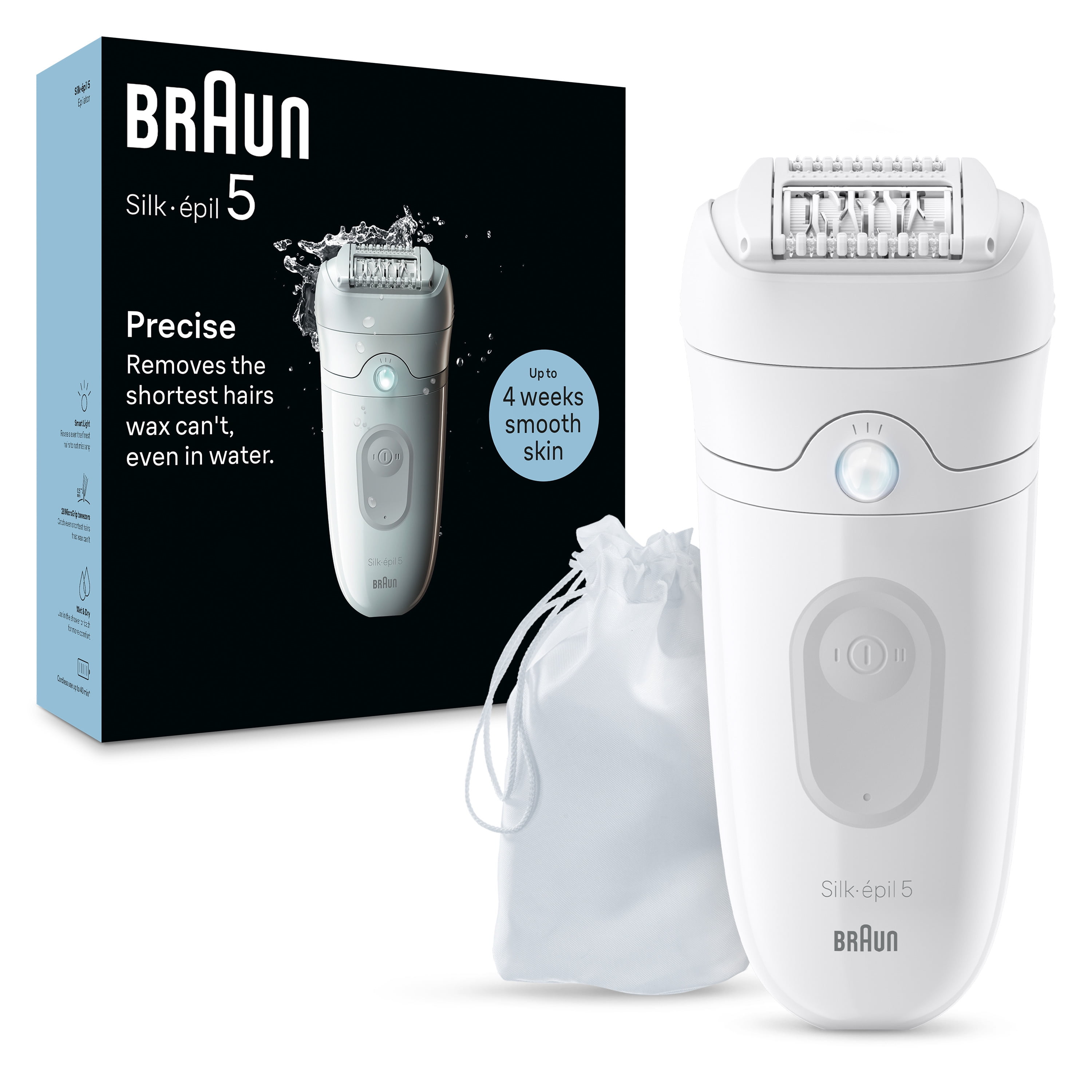 Braun Silk-epil 5 Epilator, Wet and Dry, Includes Skin Contact Cap