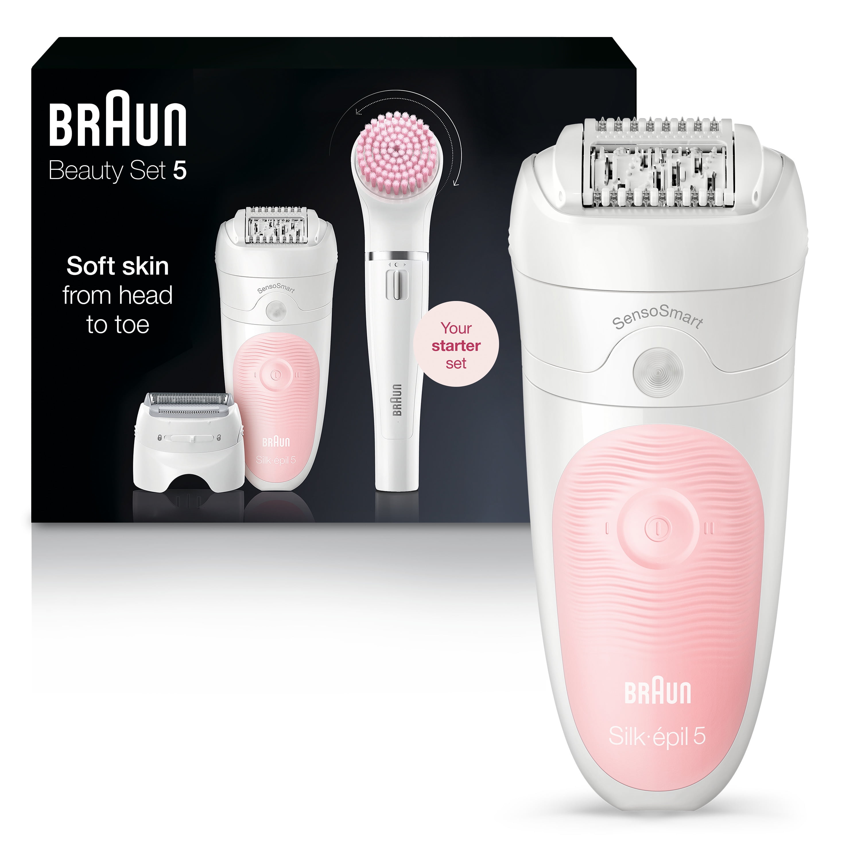 Braun Silk-Epil 9 Flex 9-300 Beauty Set, Epilator for Women, White