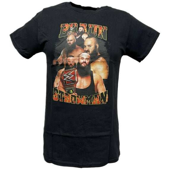 Braun Strowman Five Pose Mens Black T-shirt