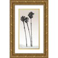 thumbnail image 1 of Braun Studio 11x18 Gold Ornate Wood Framed with Double Matting Museum Art Print Titled - Californian Palm Trees, 1 of 4